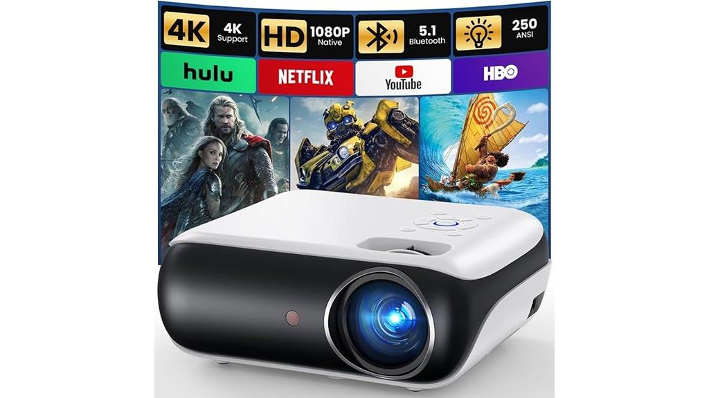 1080p bluetooth projector