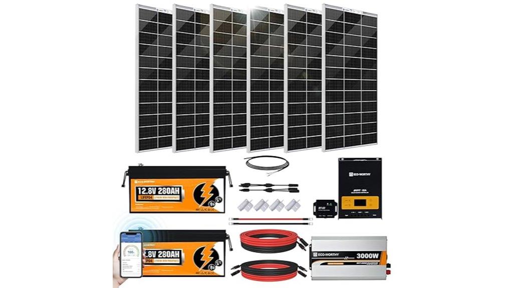 1200w 24v solar battery