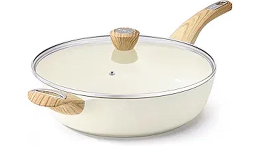 12 inch nonstick ceramic frying pan