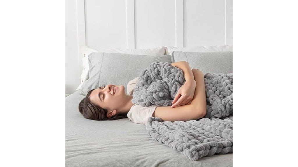15 lb knitted weighted blanket