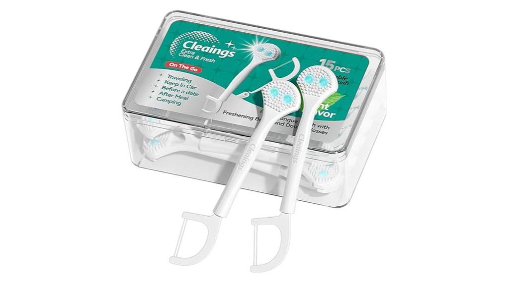 15 pack disposable tongue cleaners