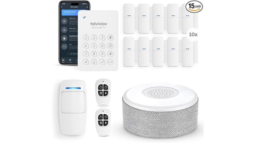 15 piece wifi security system