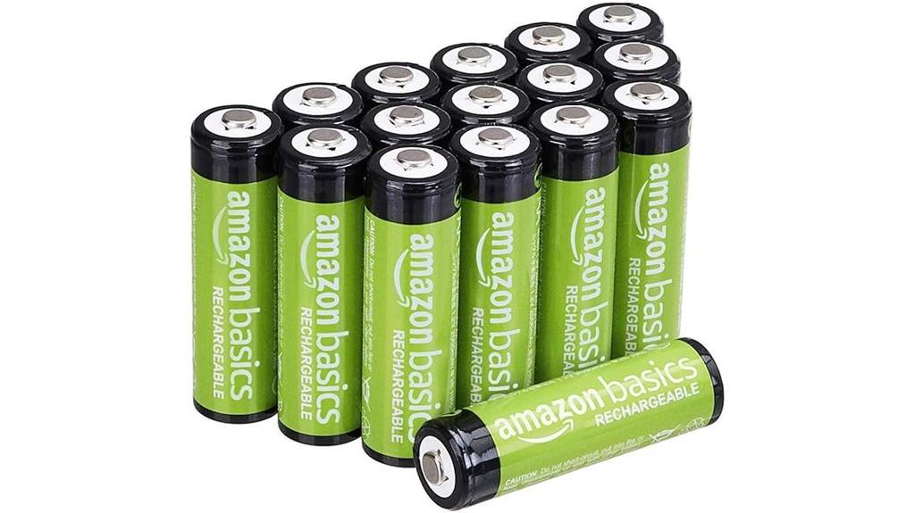 16 pack rechargeable aa batteries