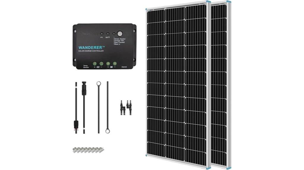 200w monocrystalline solar kit