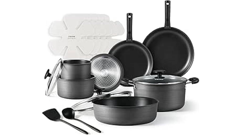 20 piece nonstick cookware set