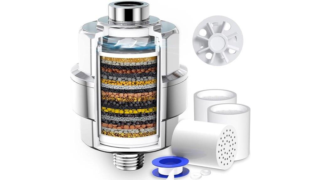 20 stage shower filtration system