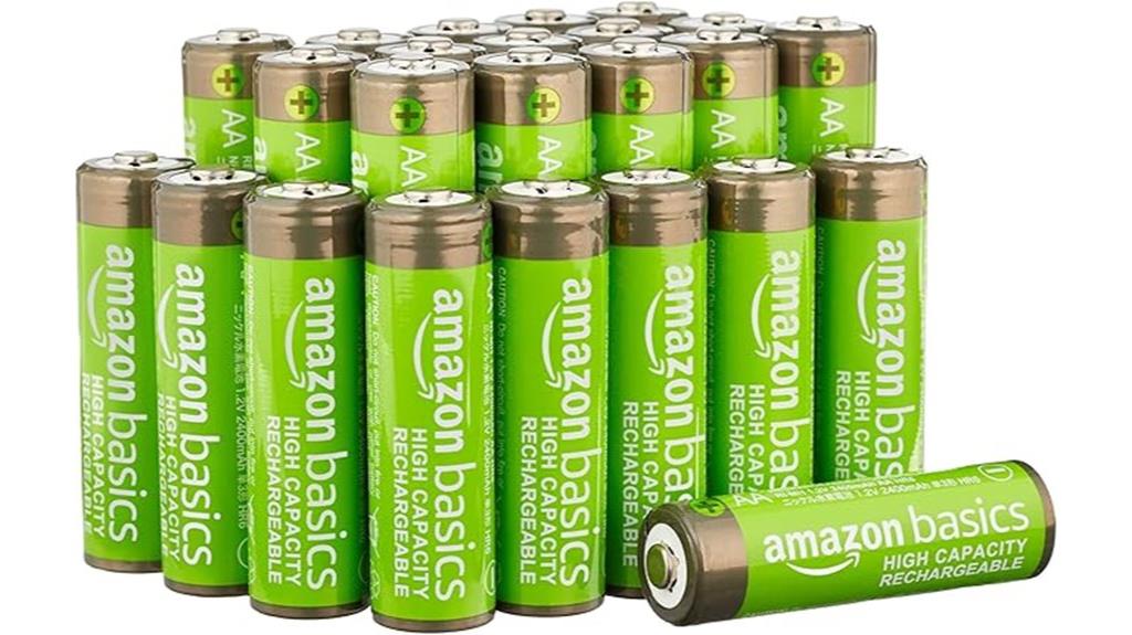 24 pack rechargeable aa batteries