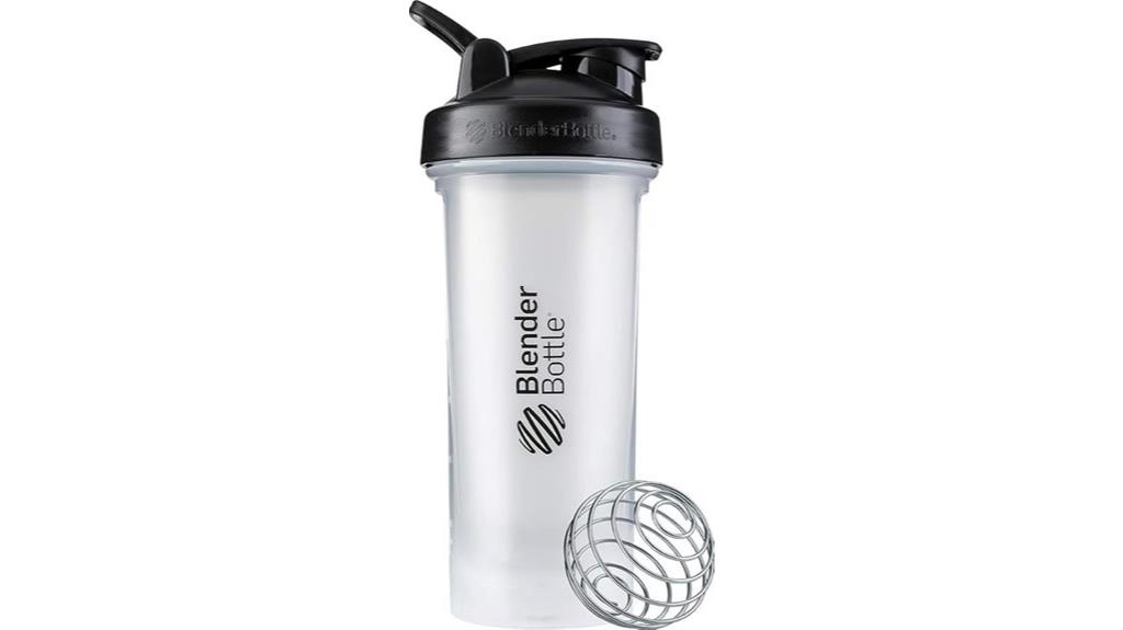 28 ounce clear black shaker