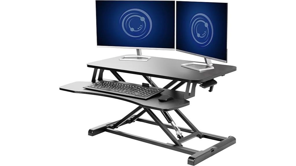 32 inch adjustable desk converter