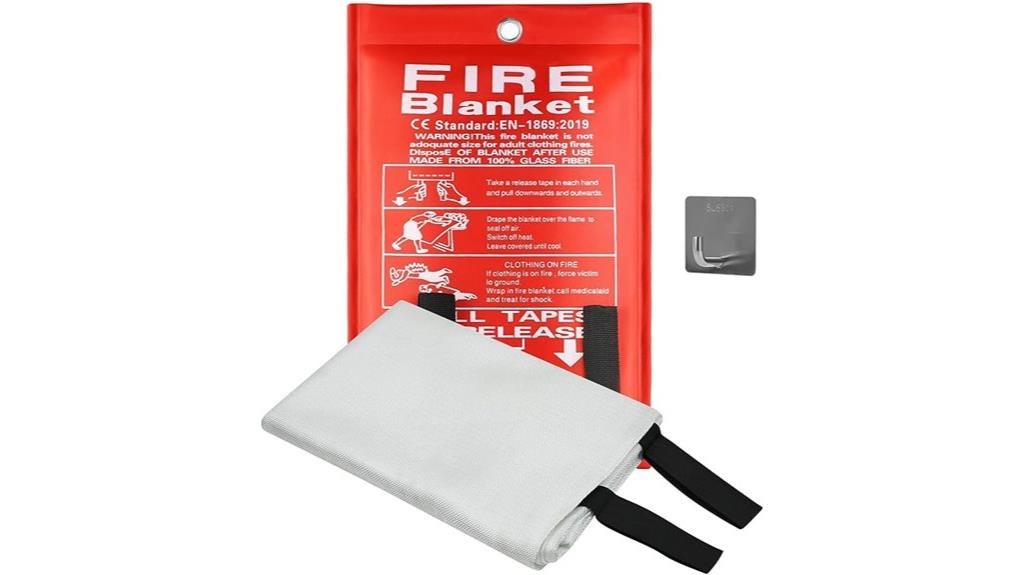 40x40 fiberglass fire blanket