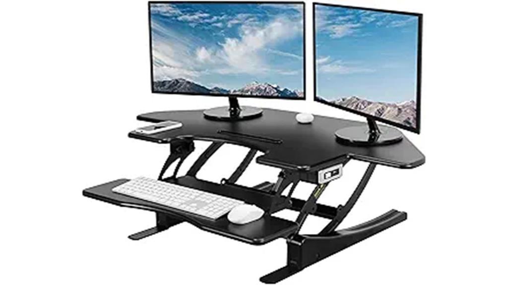 43 inch corner electric desk