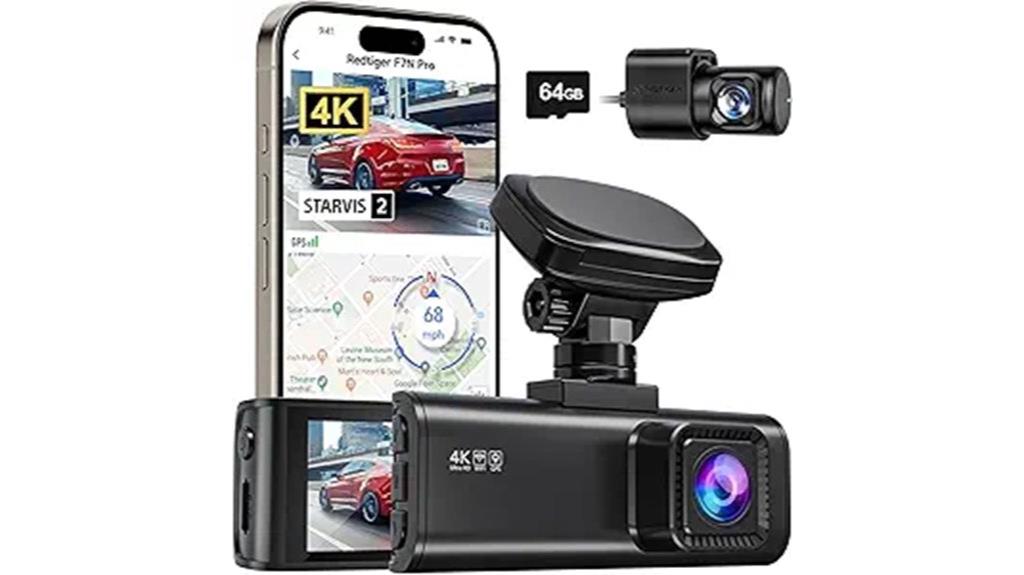 4k dual dash camera