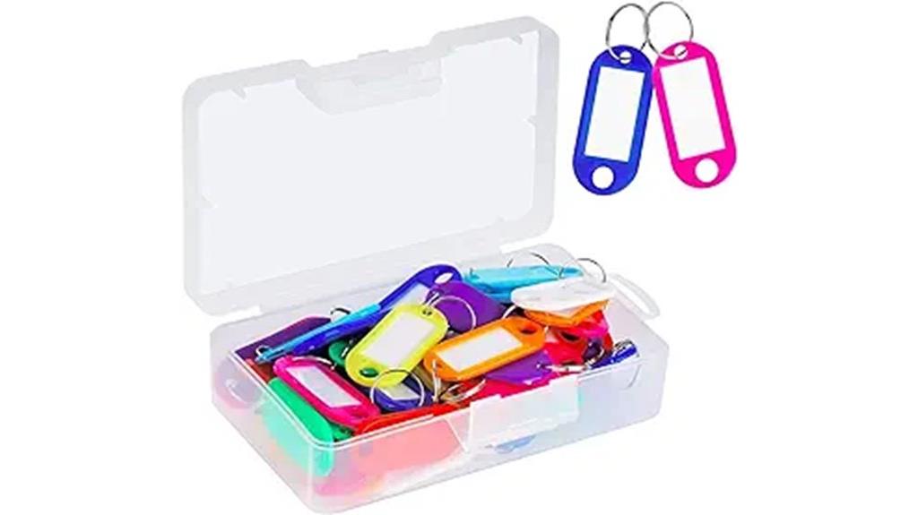 50 pack plastic key tags