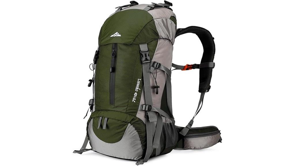 50l hiking backpack with rain cover