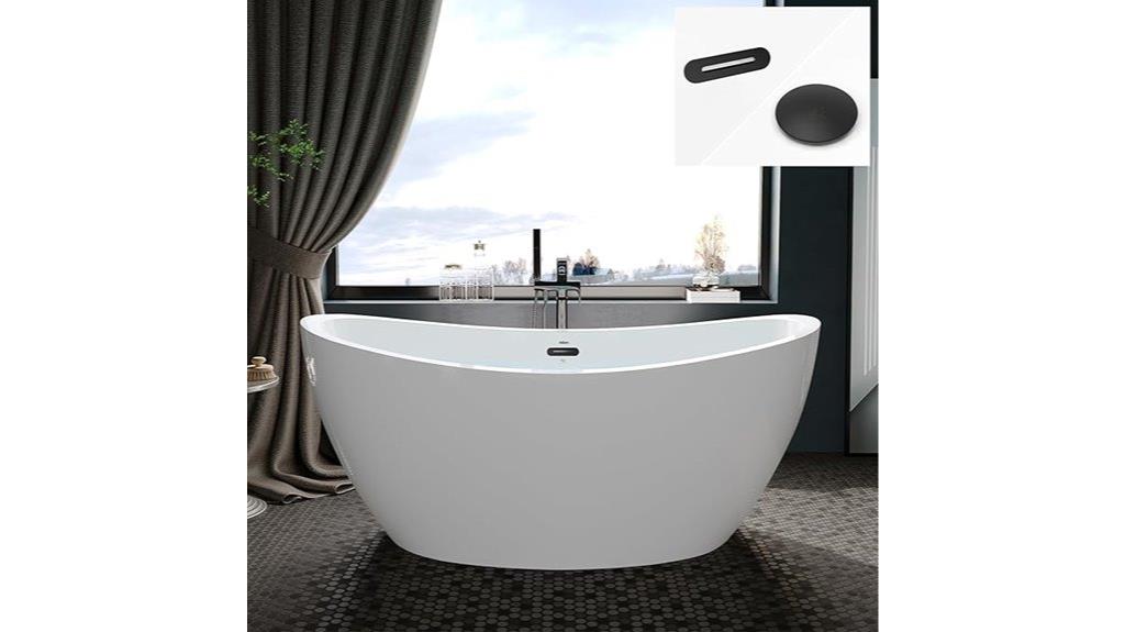 59 inch acrylic bathtub