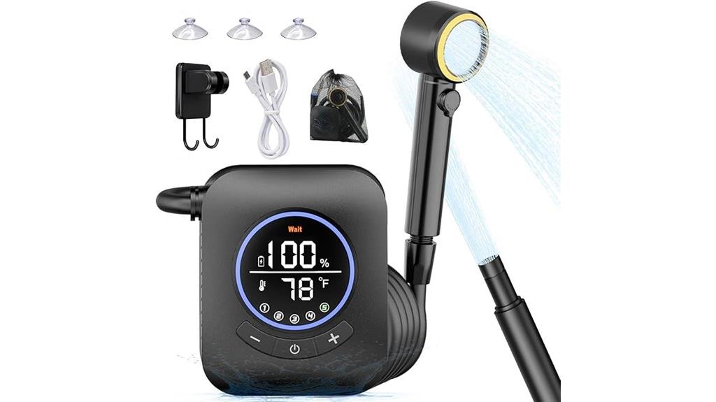 8000mah camping shower