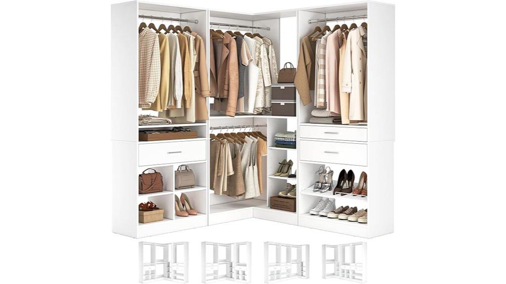 86 inch closet storage system