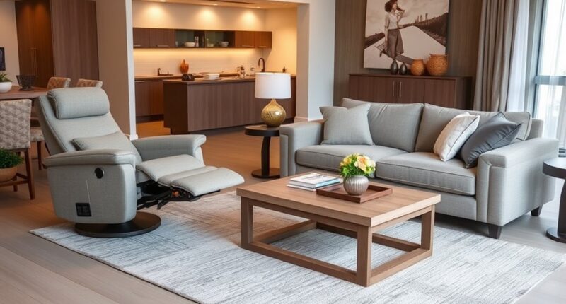 accessible and comfortable living room furniture
