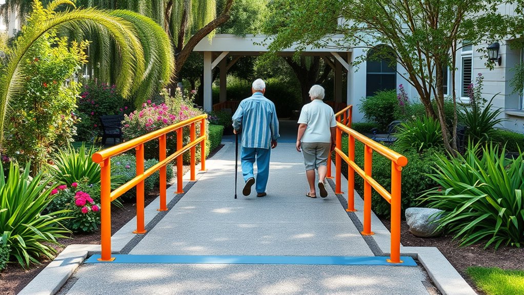 accessible slip resistant ramps