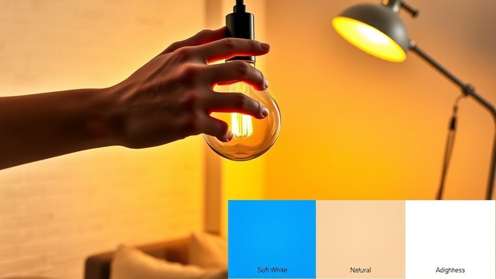 adjust brightness and color
