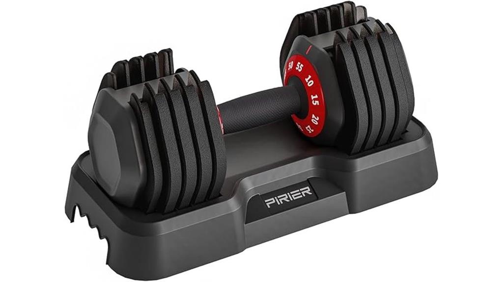 adjustable 55lb metal dumbbell