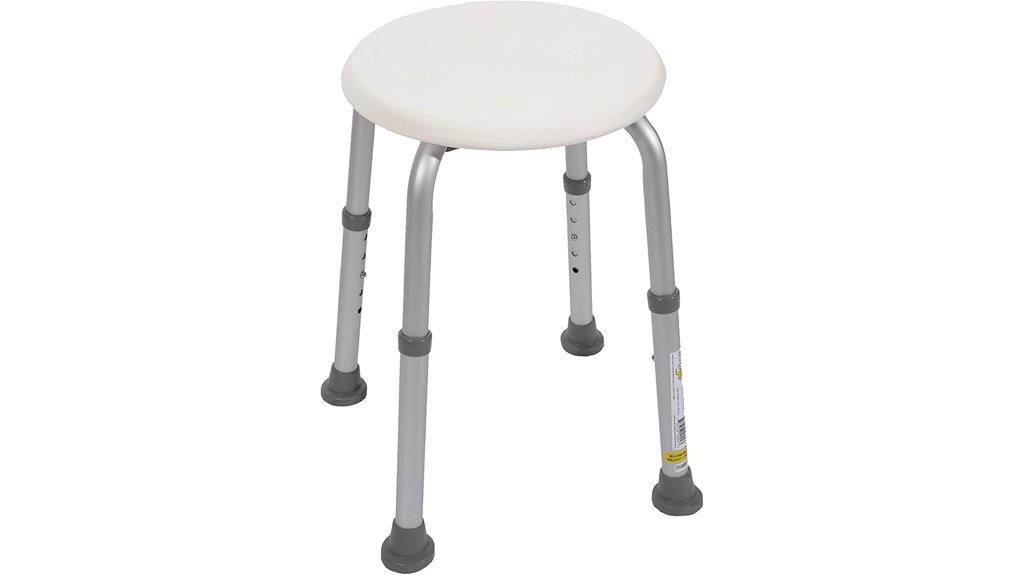 adjustable bath shower stool