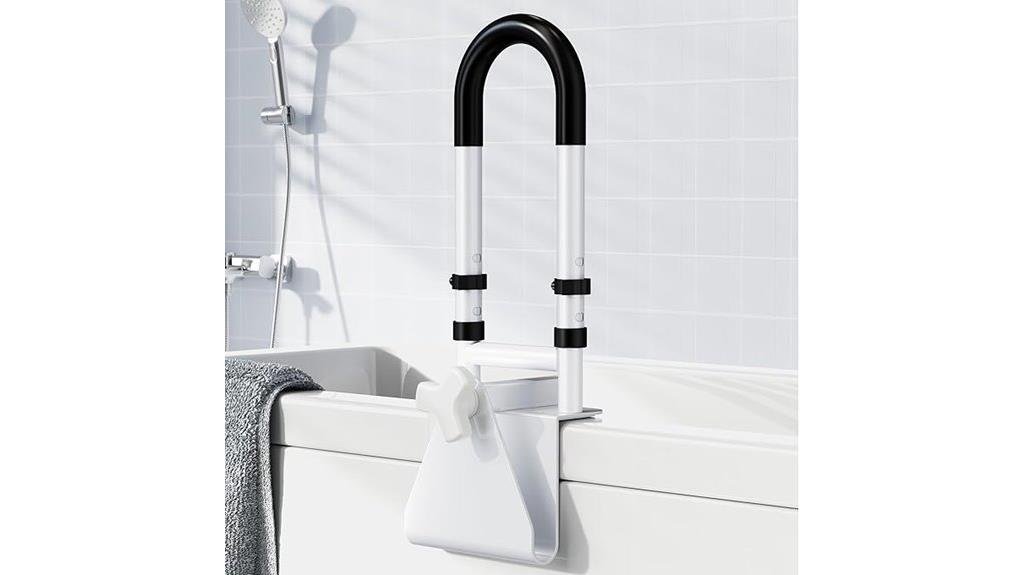 adjustable bathtub safety rail