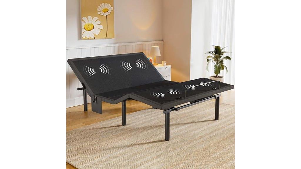adjustable bed with massage