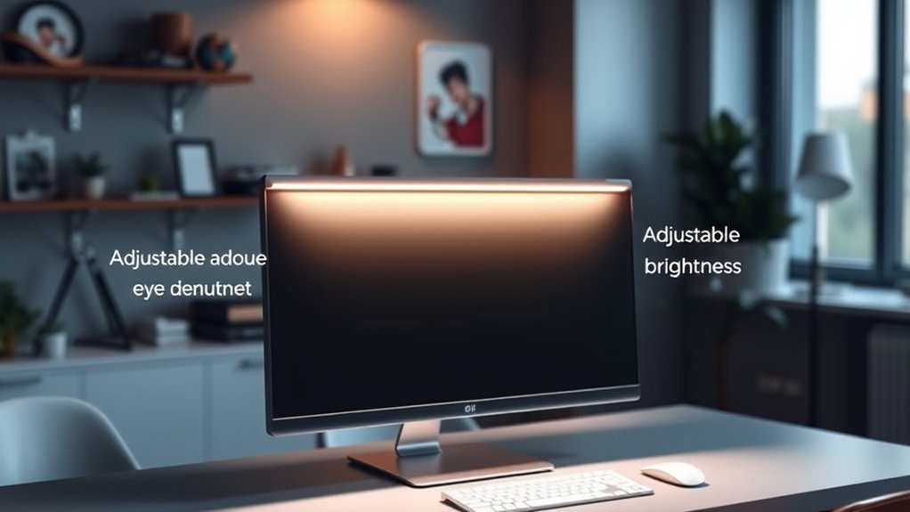 adjustable brightness eye safety