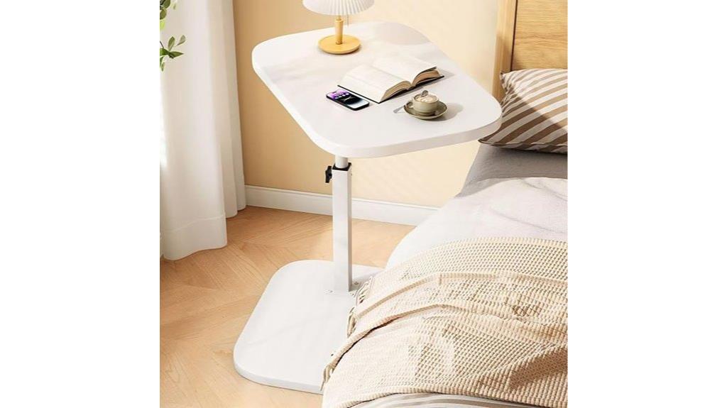 adjustable c shaped side table
