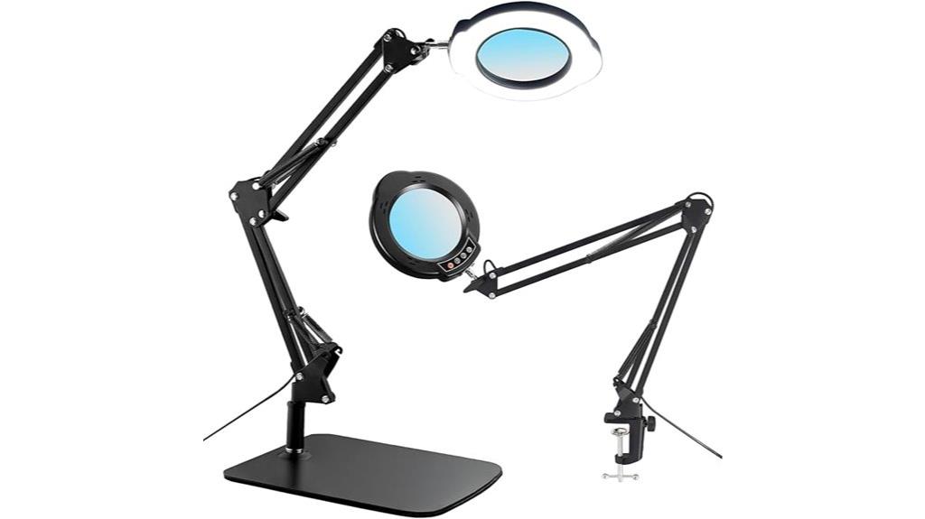 adjustable clamp on magnifier