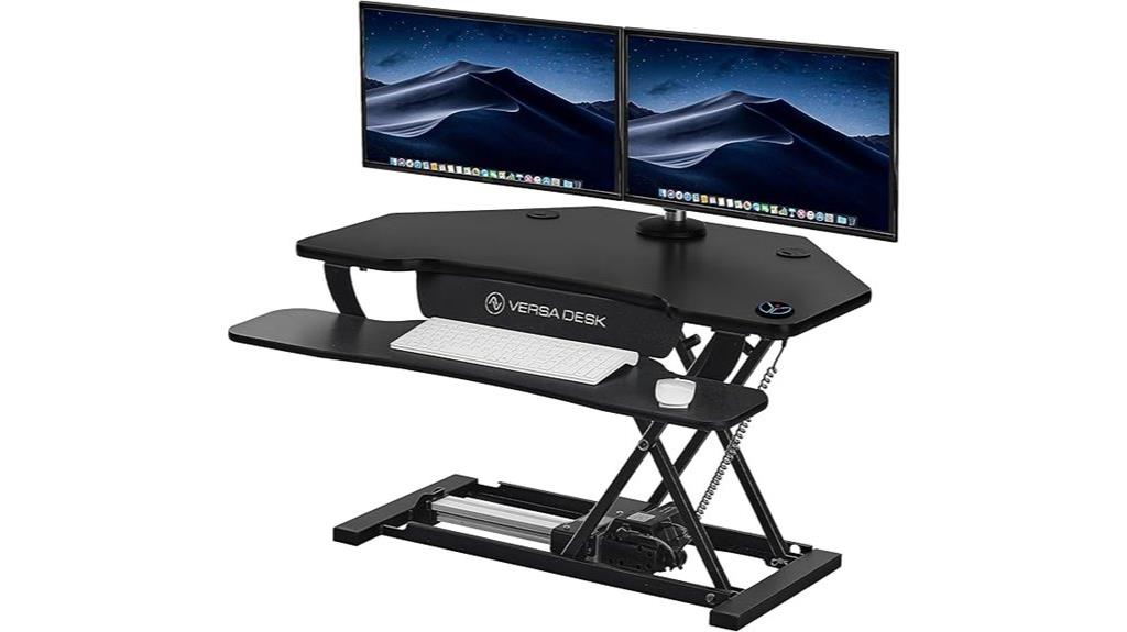 adjustable corner desk converter