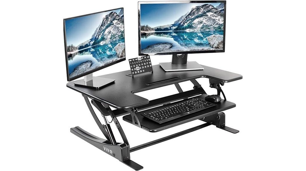 adjustable desk converter