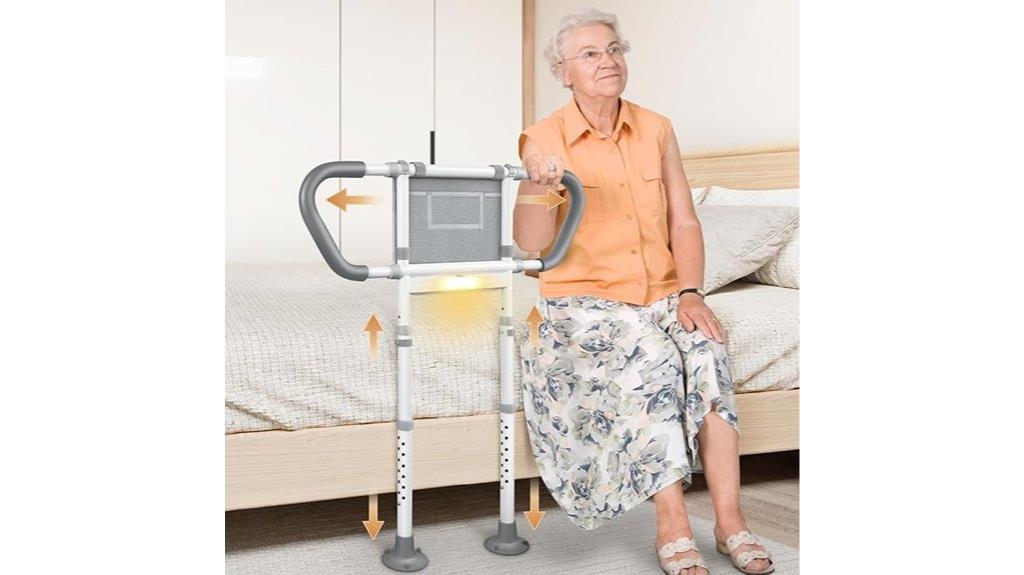 adjustable elderly bed rails