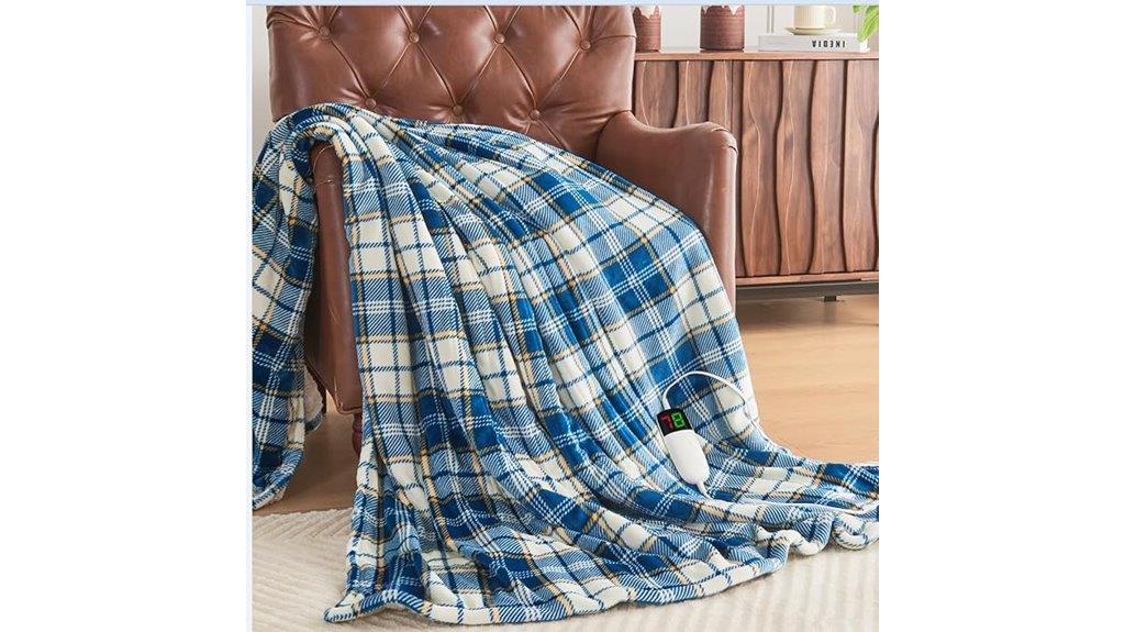 adjustable heated blanket size