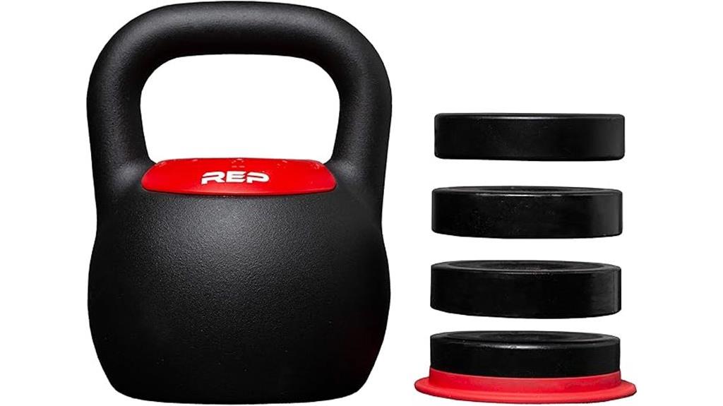 adjustable kettlebell matte coating