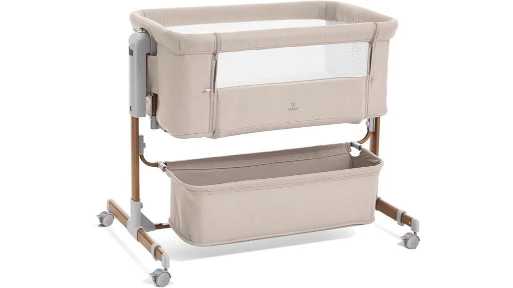 adjustable mesh baby bassinet