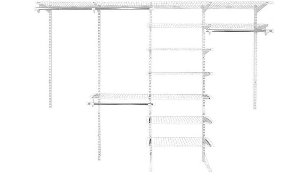 adjustable metal wire shelving
