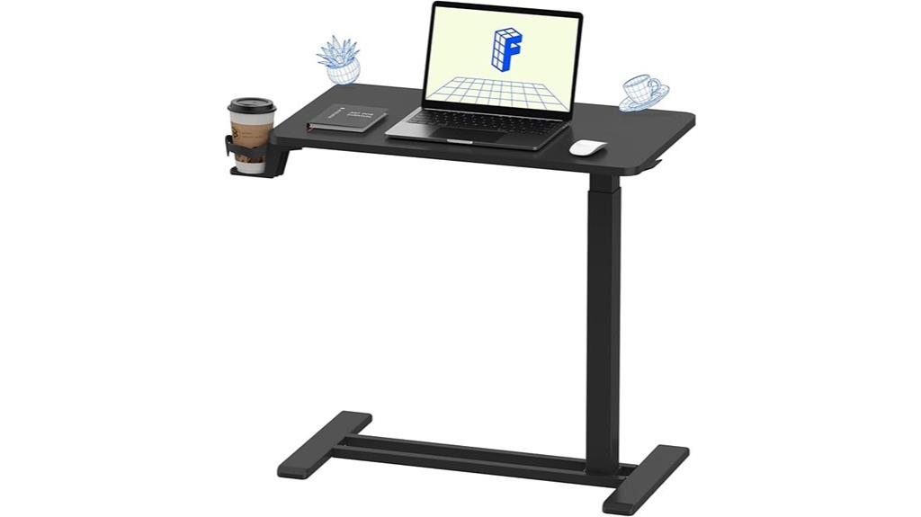adjustable mobile bedside table