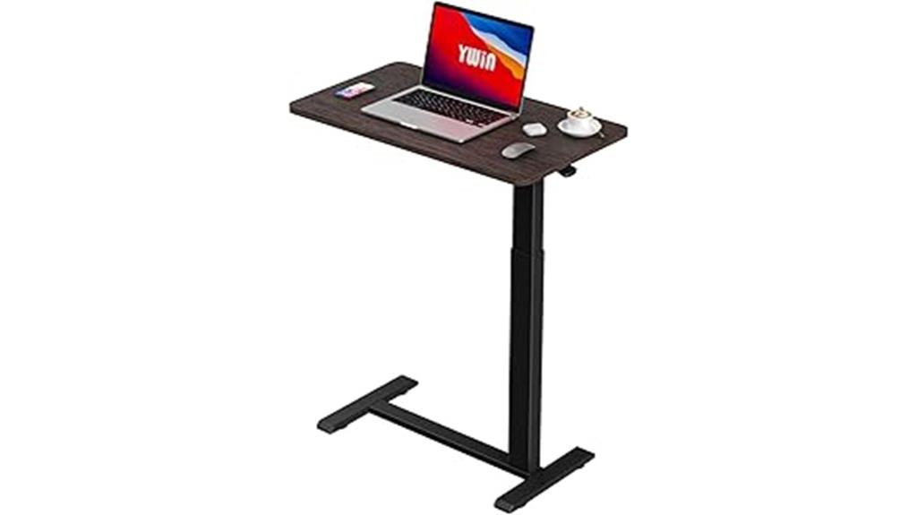 adjustable overbed side table