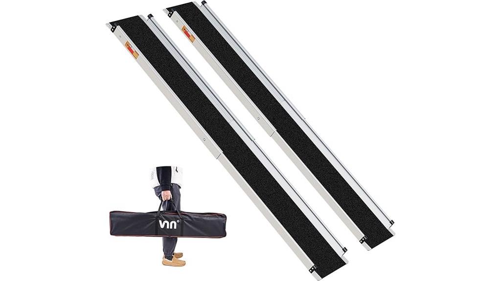 adjustable portable wheelchair ramp
