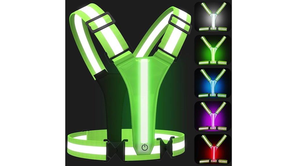adjustable rechargeable led vest