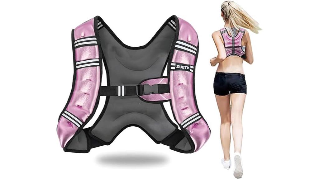 adjustable reflective weighted vest