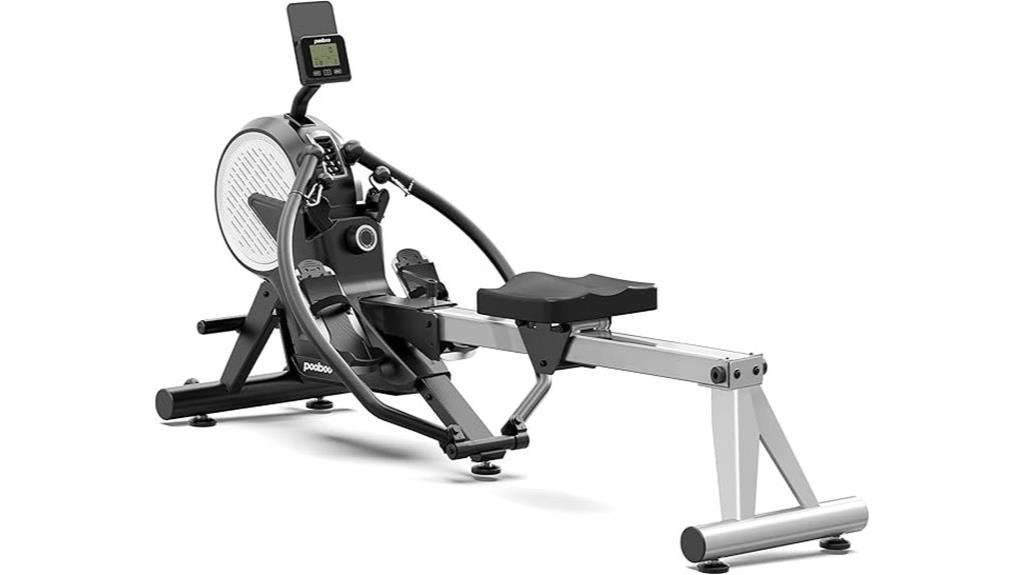 adjustable resistance rowing machine