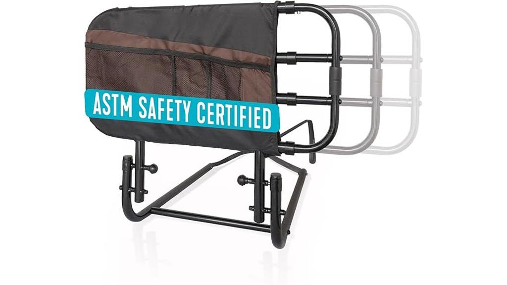 adjustable safety bed rail