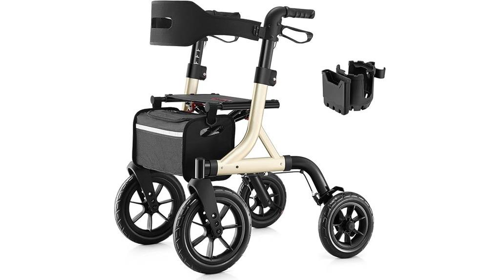 adjustable senior walkers seat