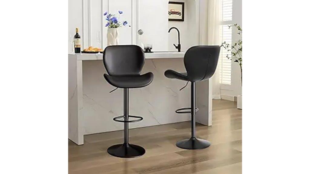 adjustable swivel pu leather