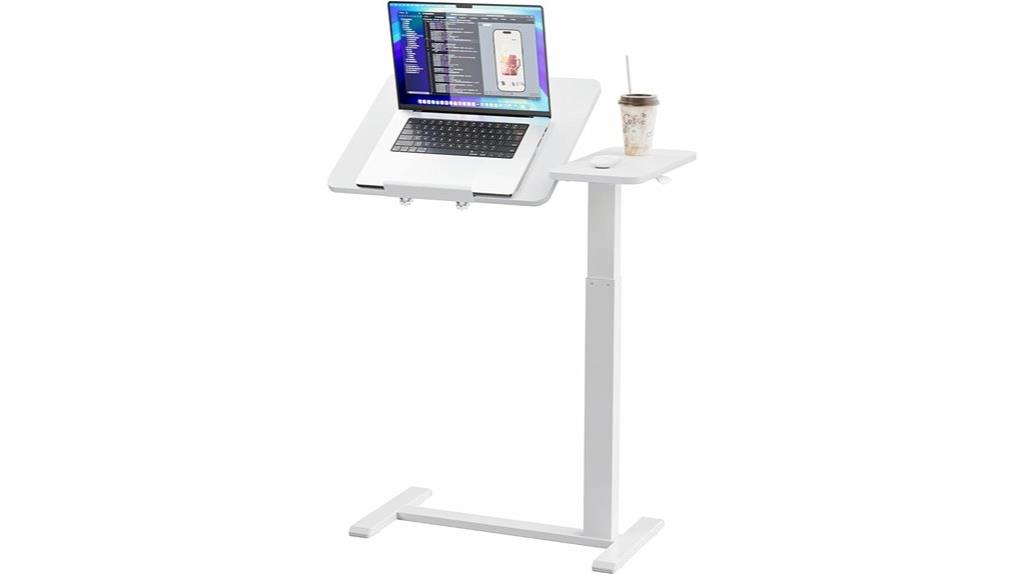 adjustable tilt overbed table