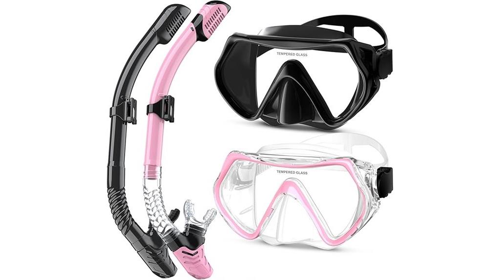 adult anti fog snorkeling set