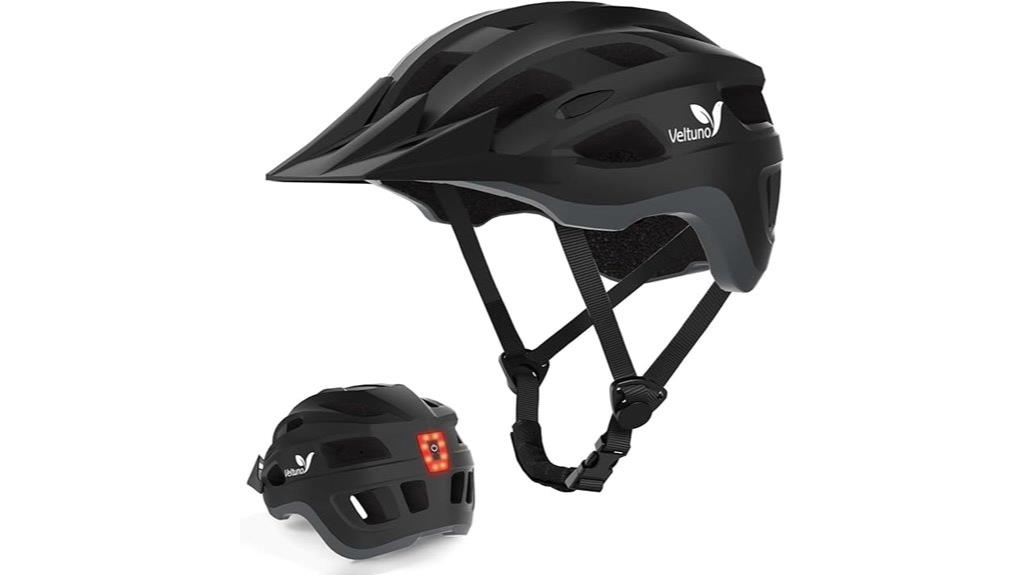 adult bike helmet with light